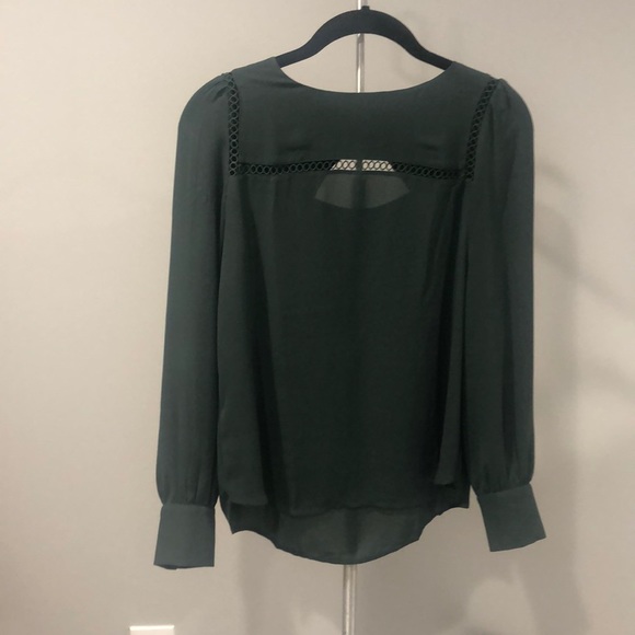 Amazing Forest Green LOFT XSP blouse NWOT - Picture 1 of 5